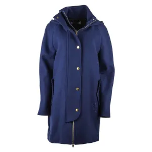 Love Moschino Blue Wool Women Coat