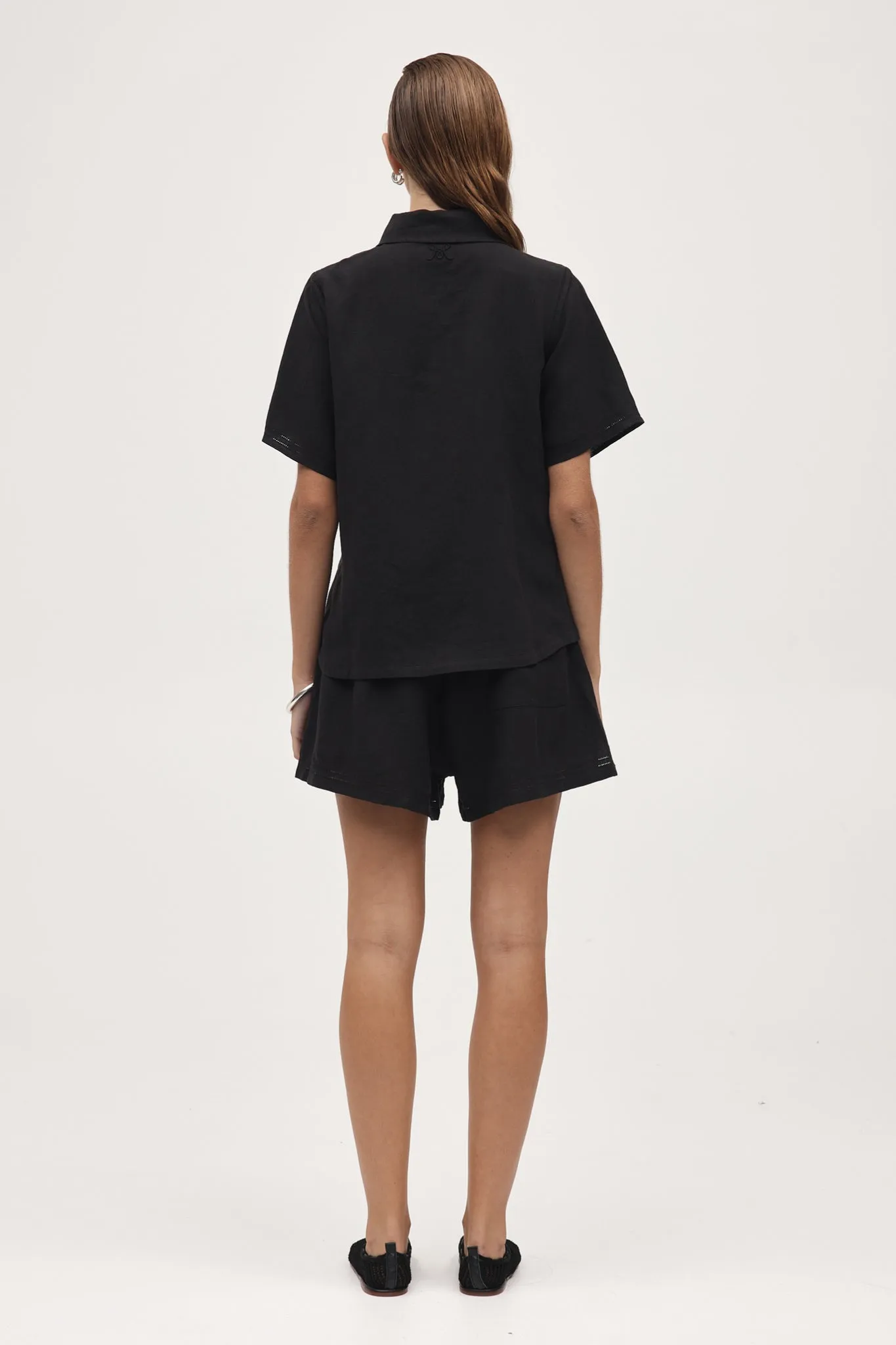 Marle Sunny Shirt - Linen - Black