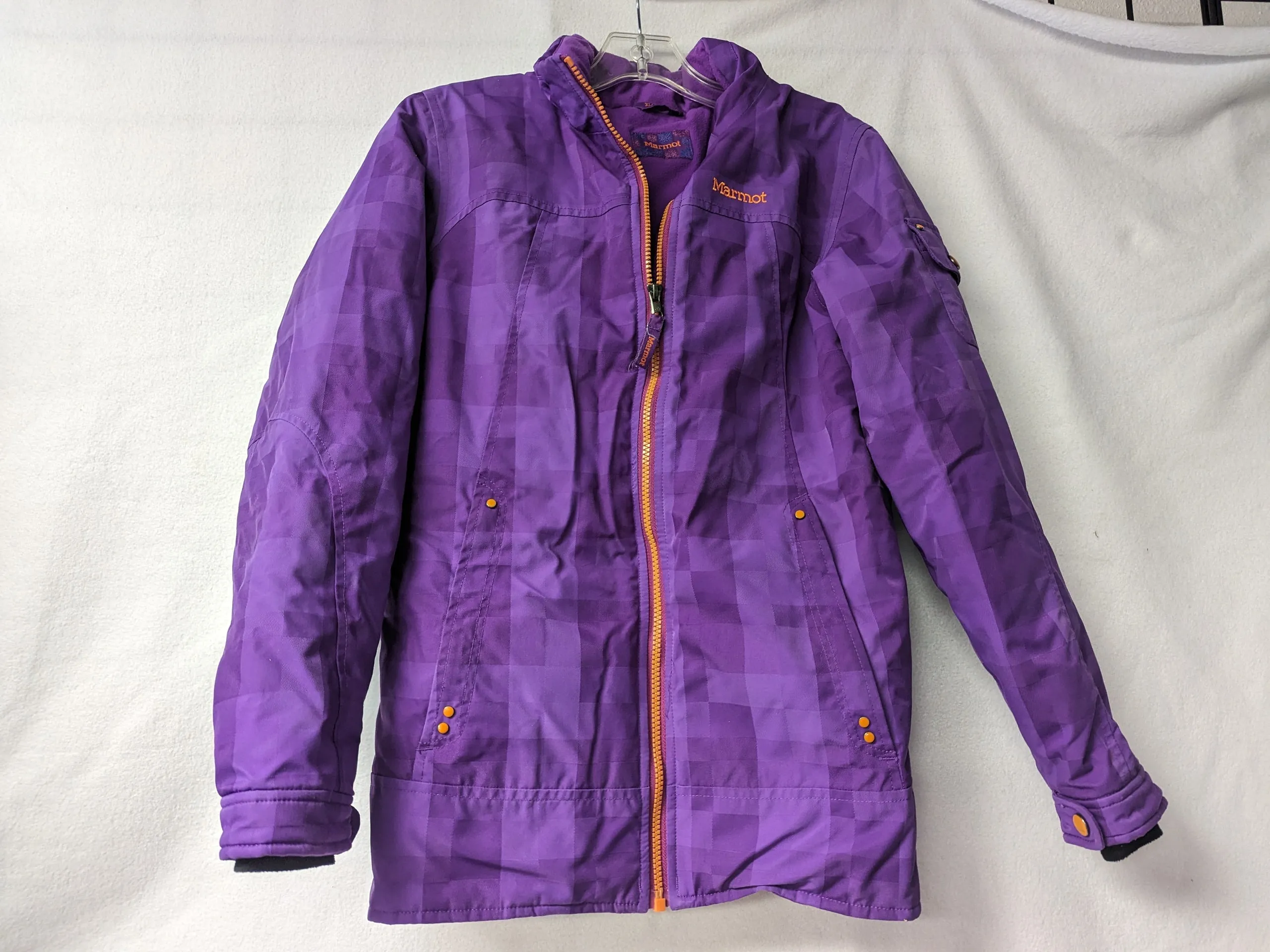 Marmot Youth Ski/Snowboard Jacket/Coat Size Youth Extra Large Color Purple Used