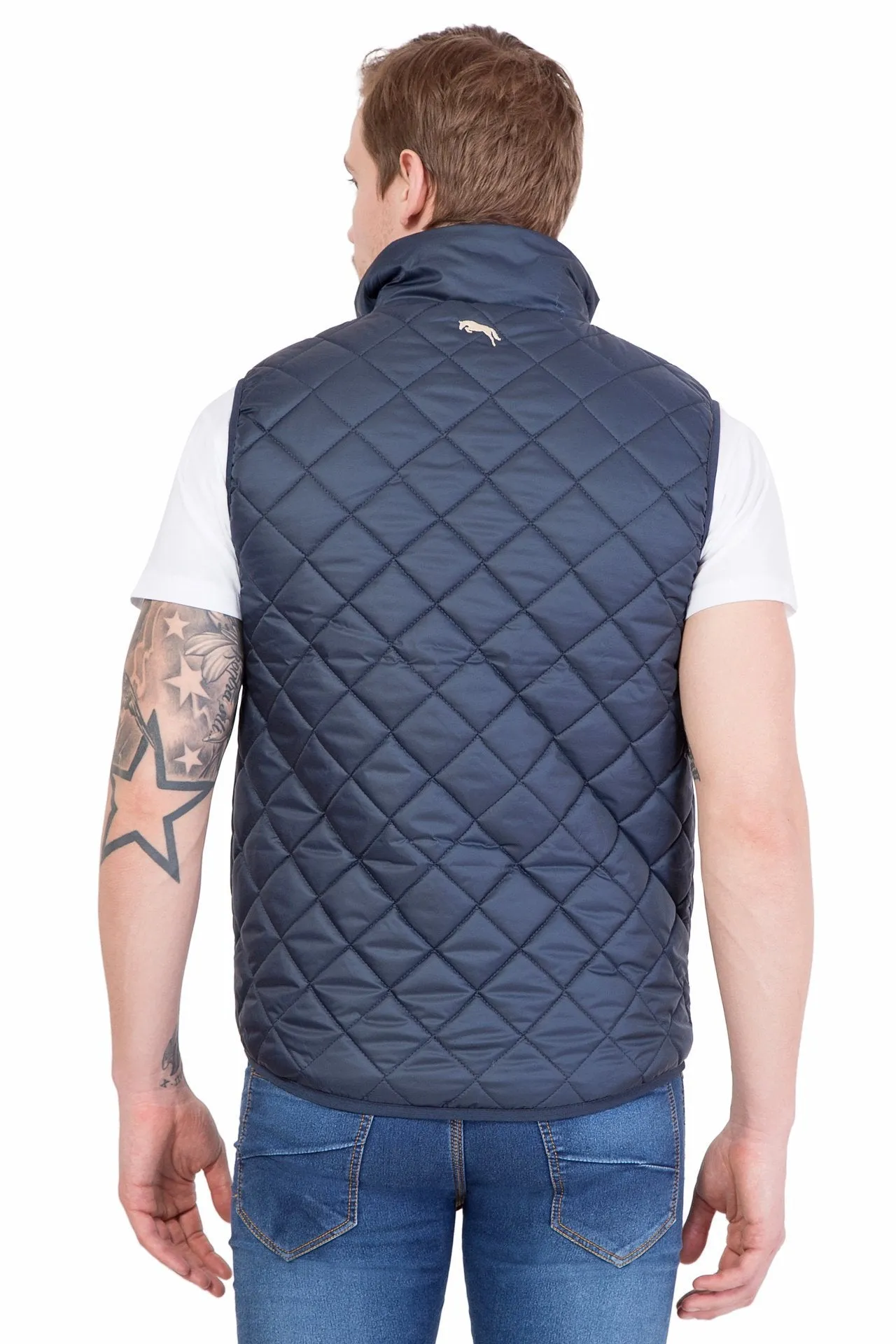 Men Half Sleeve Polyester Jacket