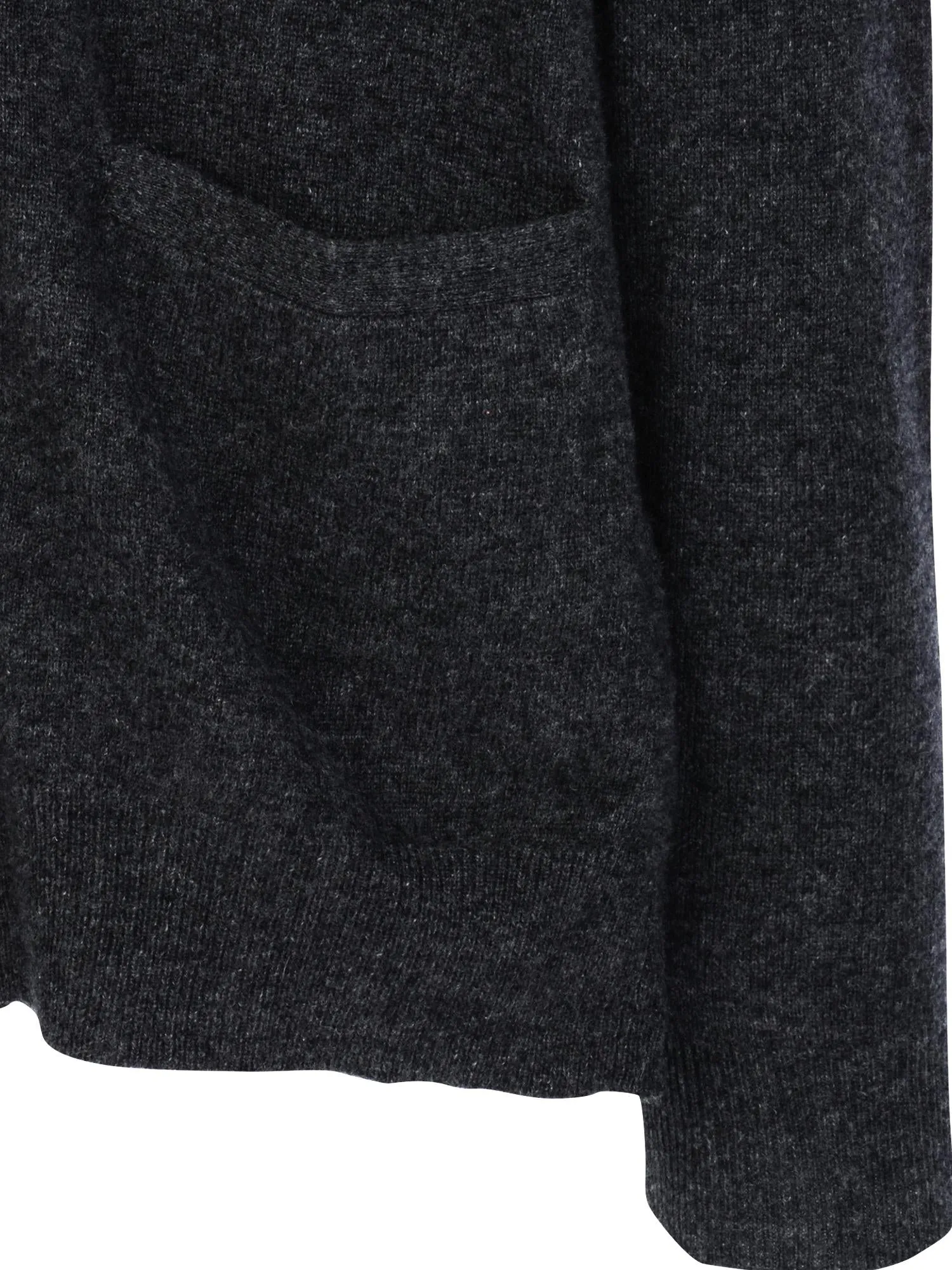 Men V-Neck Cardigan_Graphite