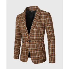 Men's Casual Striped Suit Jacket