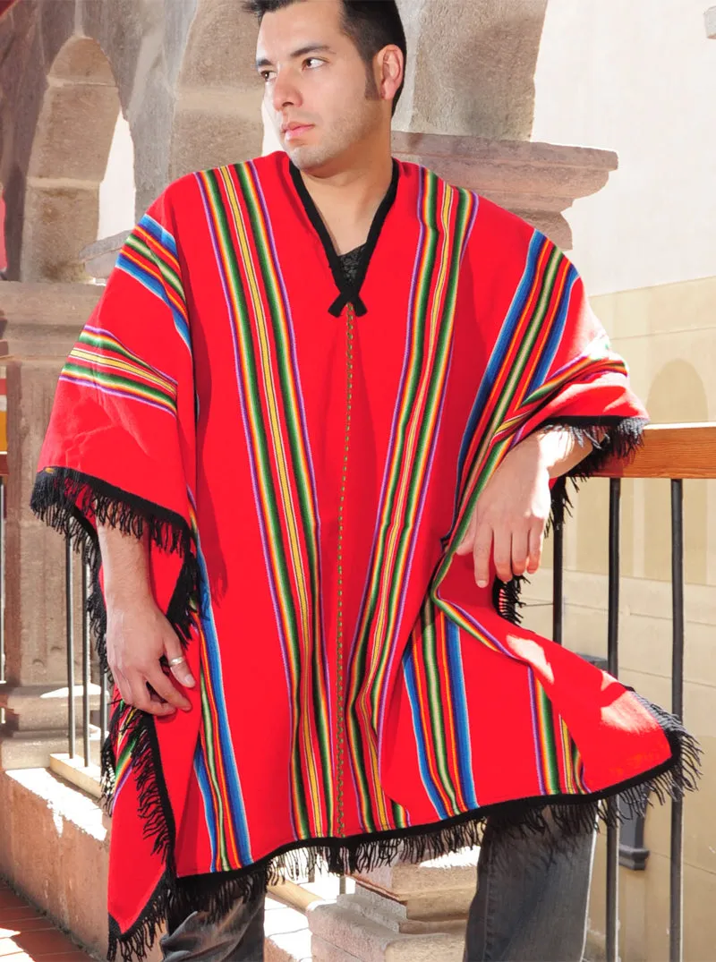 Men's Poncho Multicolor