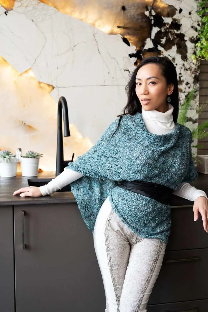 Mile End Poncho Knitting Pattern