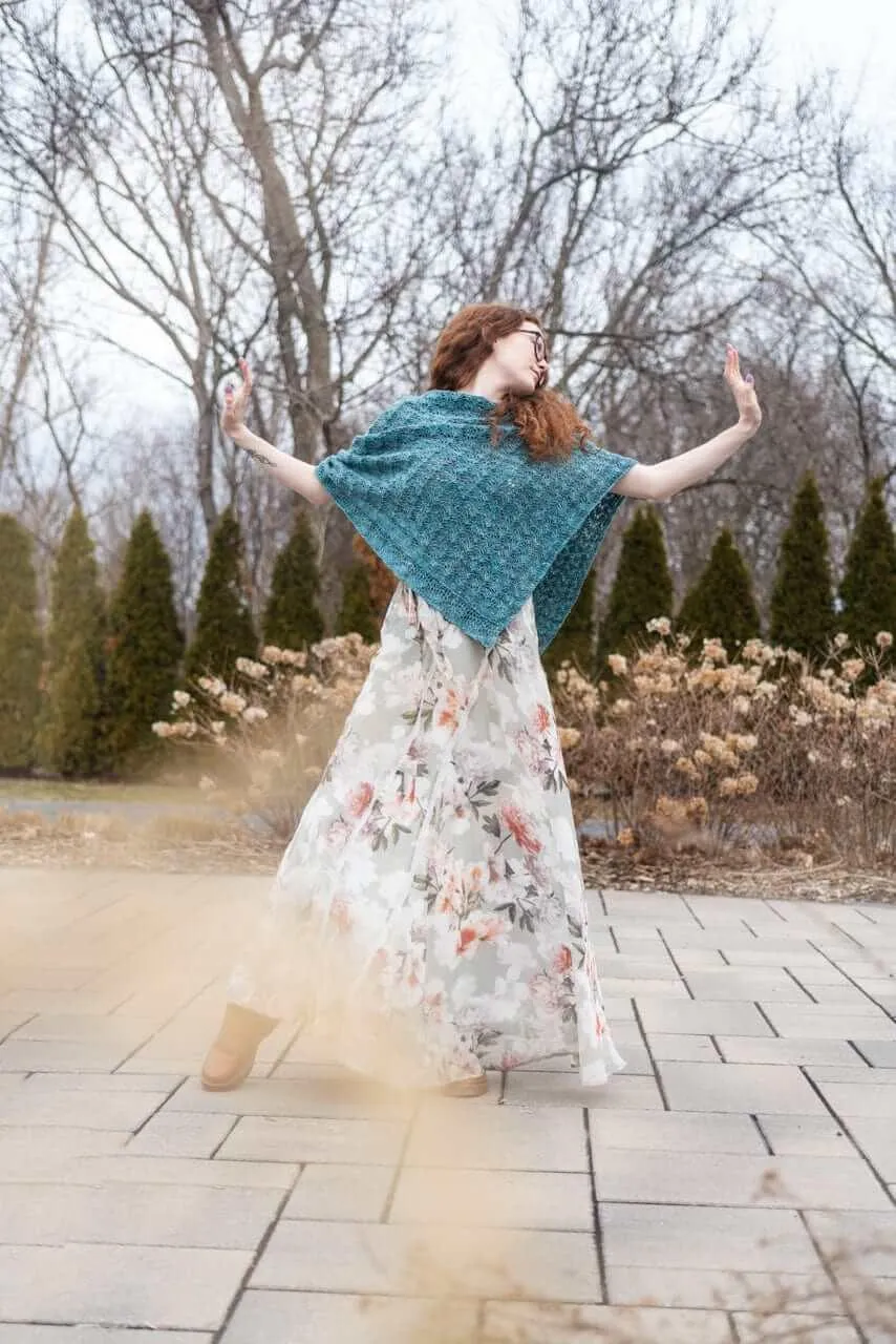 Mile End Poncho Knitting Pattern