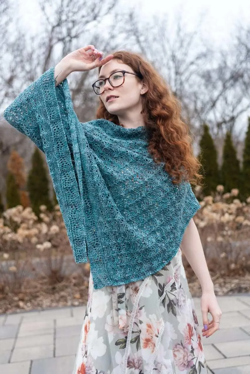 Mile End Poncho Knitting Pattern