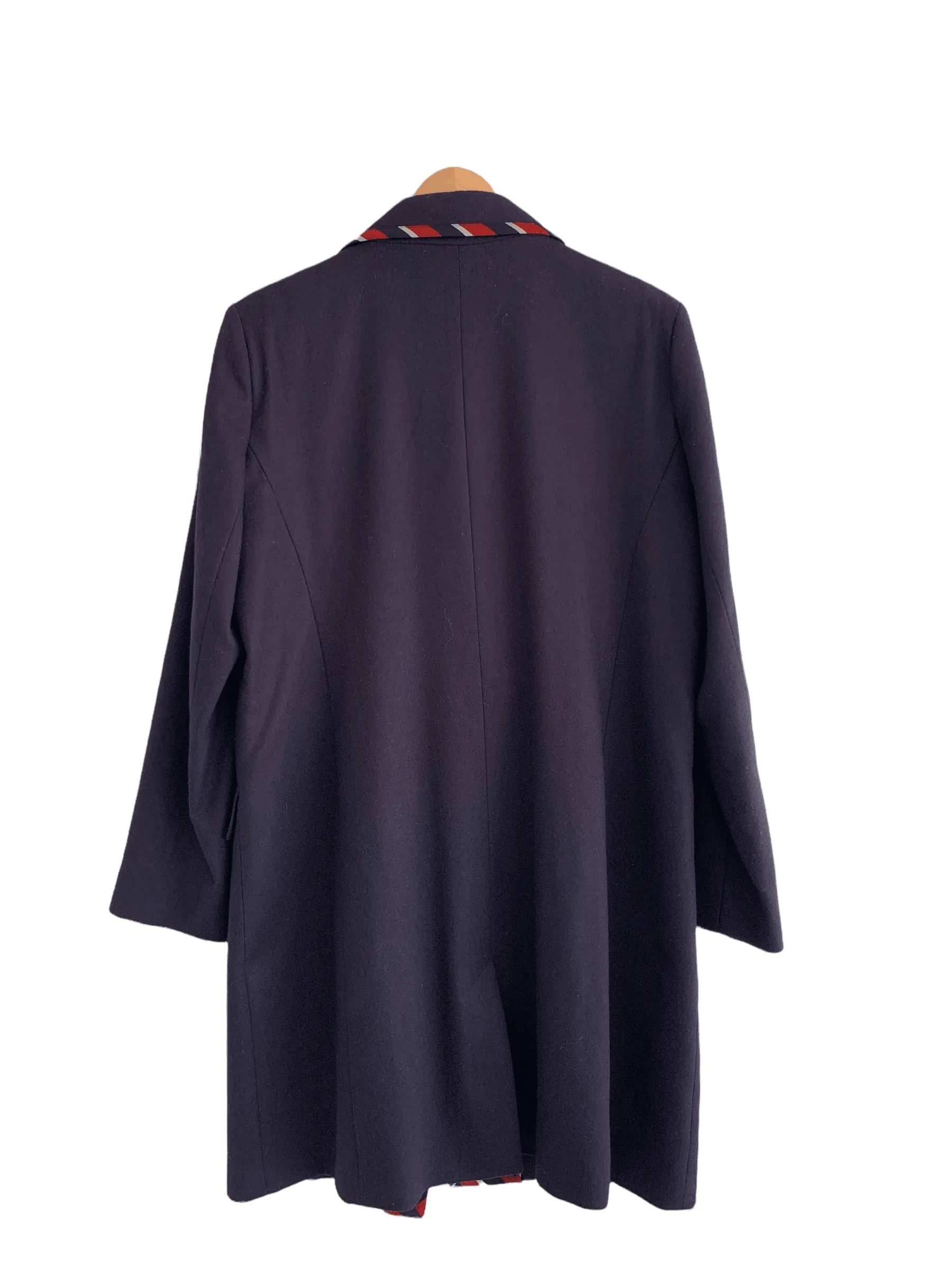 Moloh Double Breasted Coat Navy UK Size 14/16