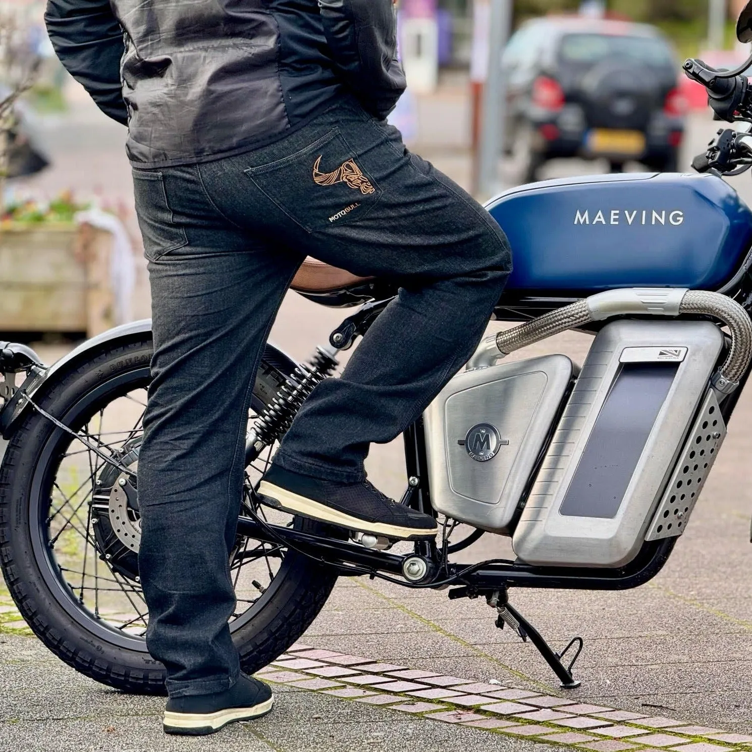 MotoBull Black Jeans