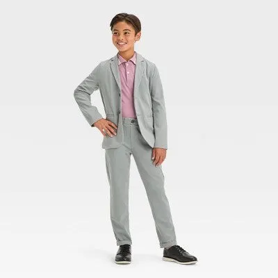 New - Boys' Knit Blazer - Cat & Jack Gray 16