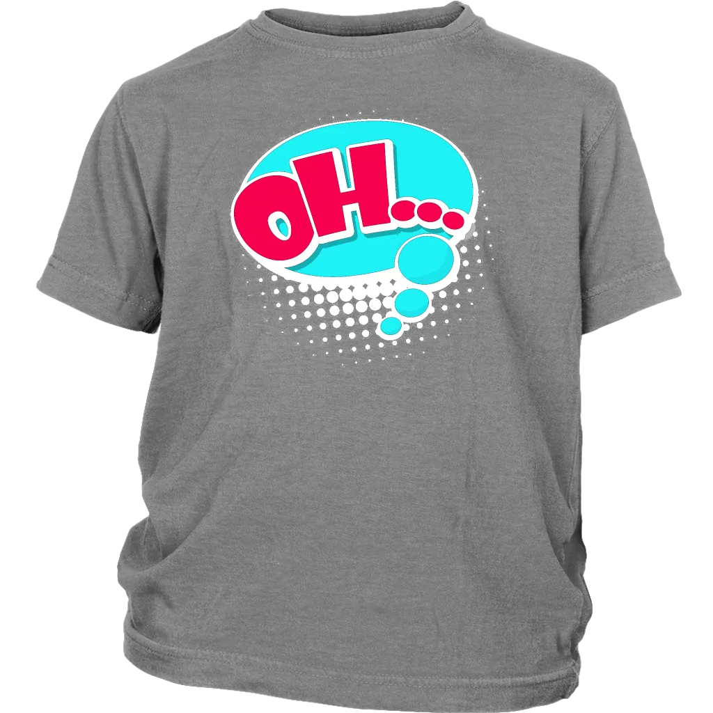 OH! T-Shirt Gift Tee Speech Bubble Cartoon Comic style