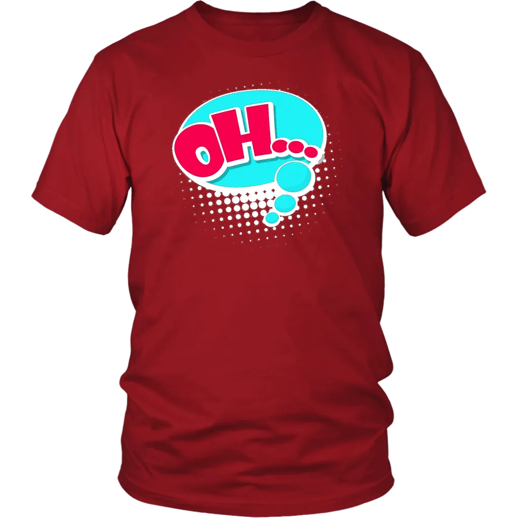 OH! T-Shirt Gift Tee Speech Bubble Cartoon Comic style