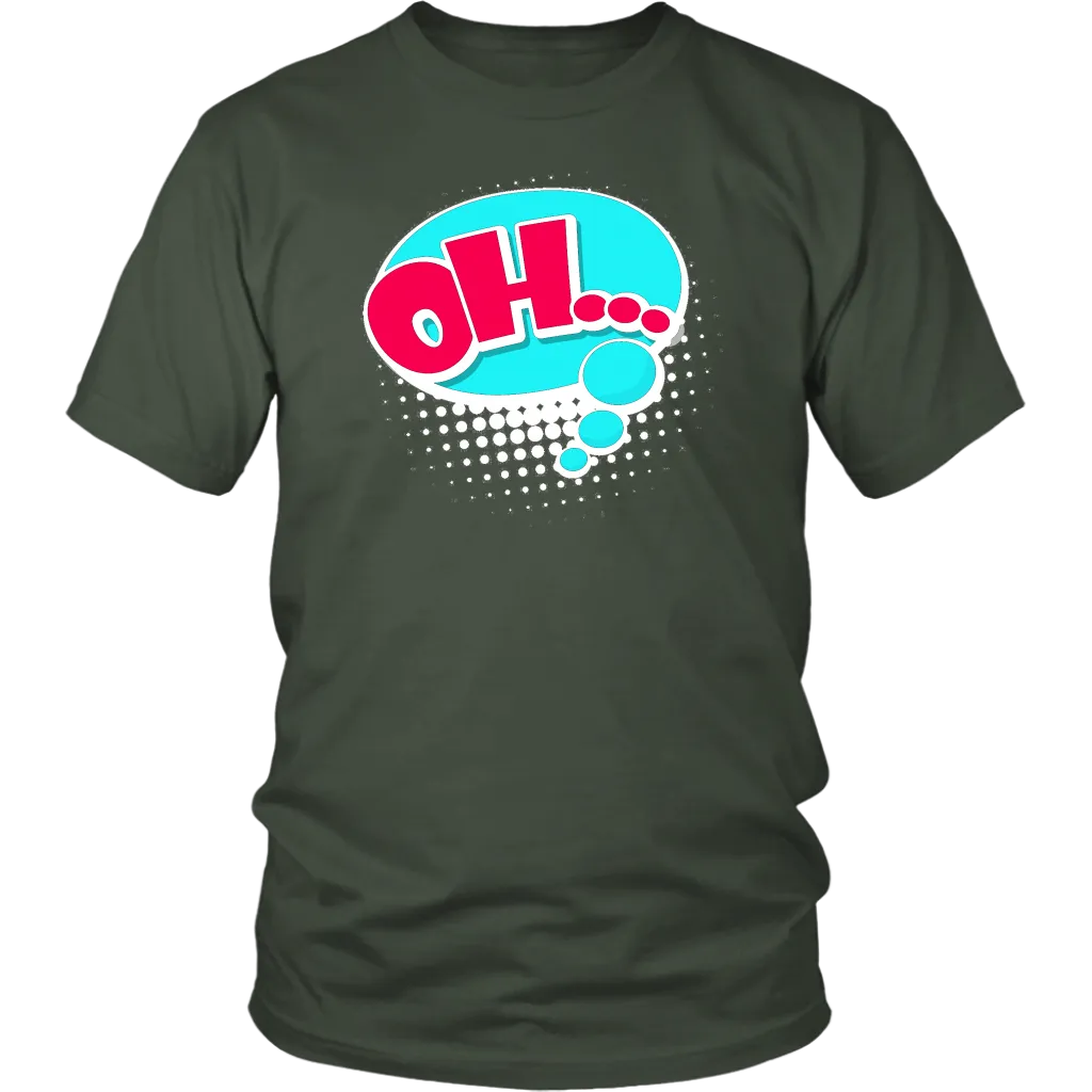 OH! T-Shirt Gift Tee Speech Bubble Cartoon Comic style