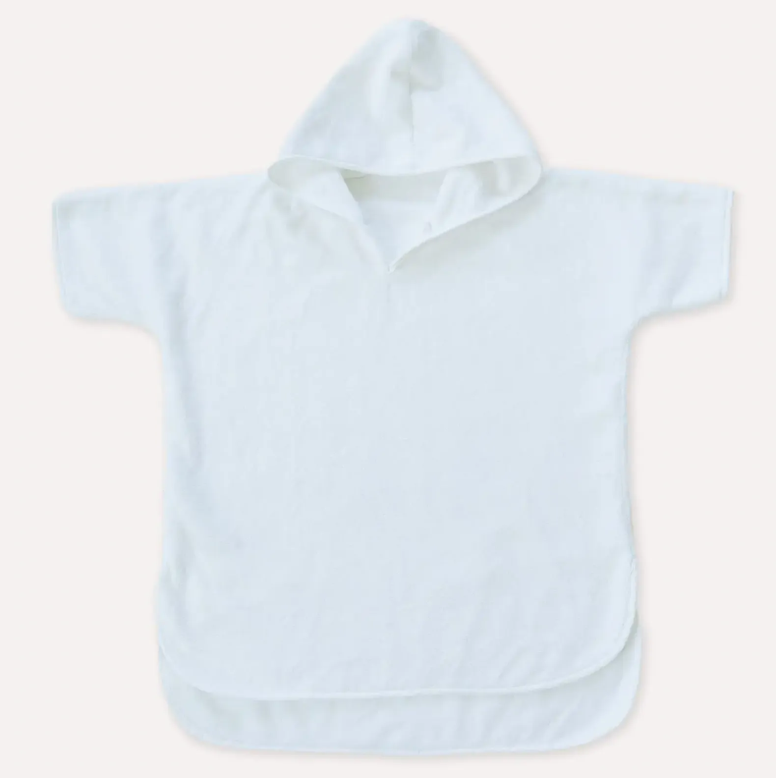 Organic Cotton Hooded Poncho Towel Cover-Up