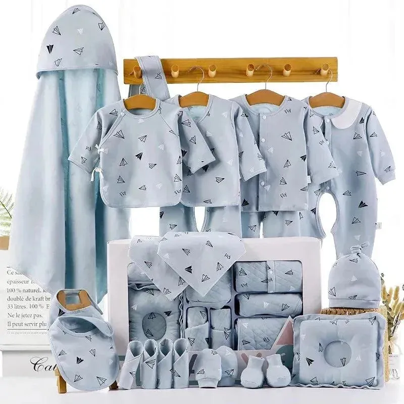 Organic Cotton New Born Gift Set (Set of 22 Pcs)