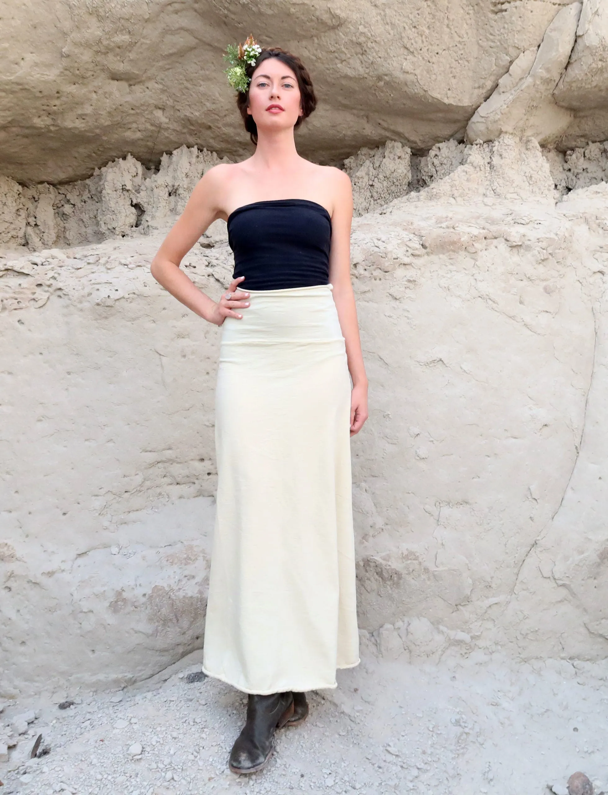 ORGANIC WOOL Simplicity Long Skirt