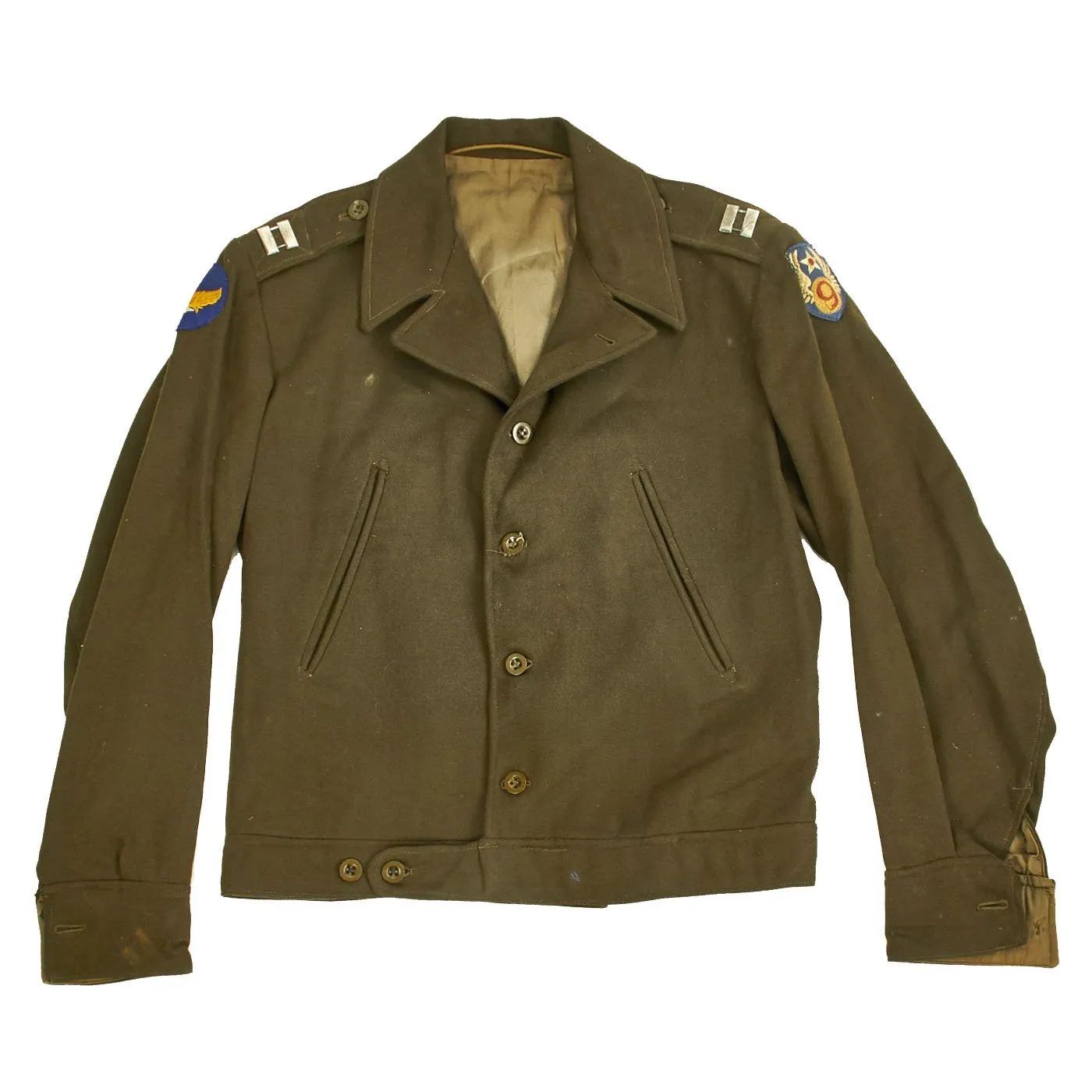 Original U.S. WWII 9th Air Force British Made Officer Field Jacket