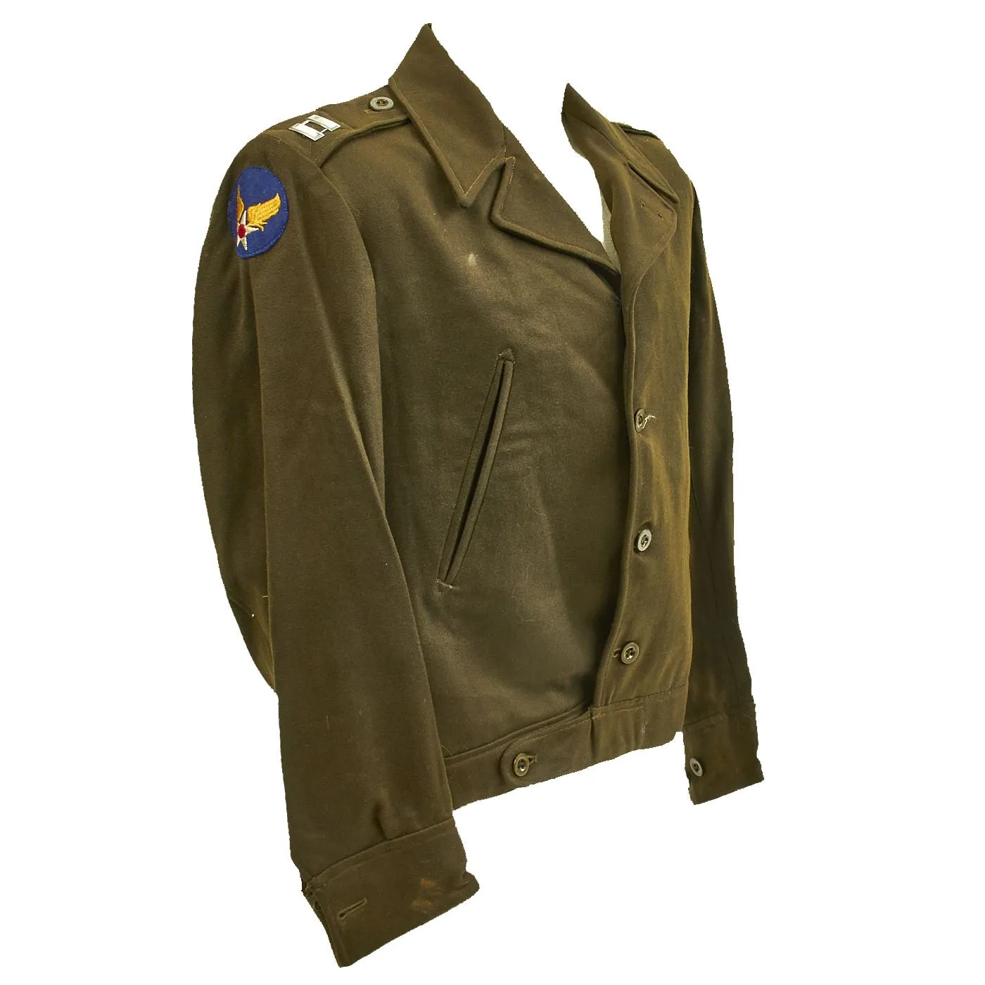 Original U.S. WWII 9th Air Force British Made Officer Field Jacket