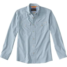 Orvis Tech Chambray Long Sleeve Western Shirt - Men's