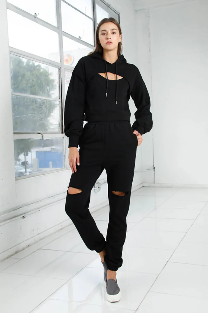 Own Style Sweat Hoodie Sweatpants Set