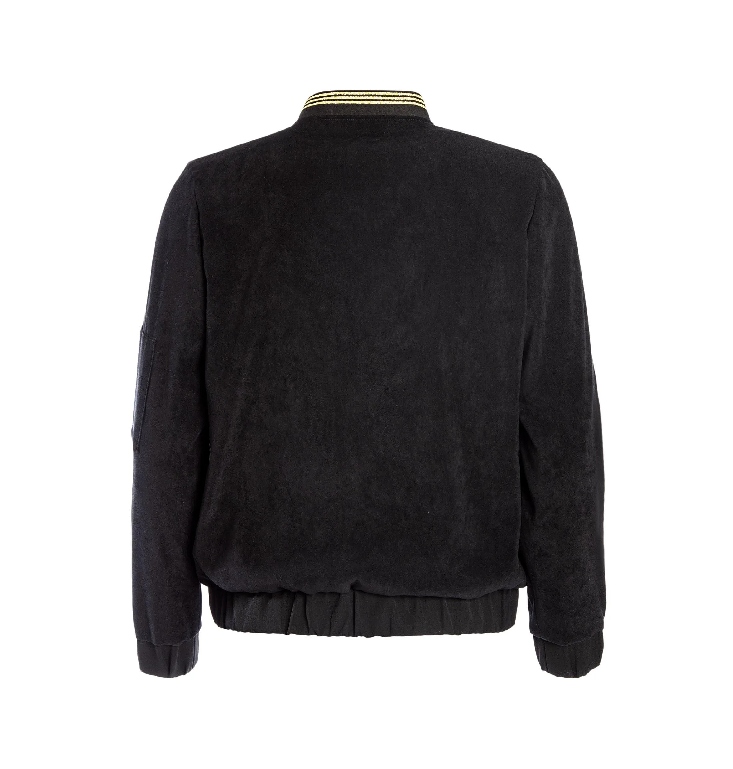 Panthera Bomber Jacket, Black Velvet