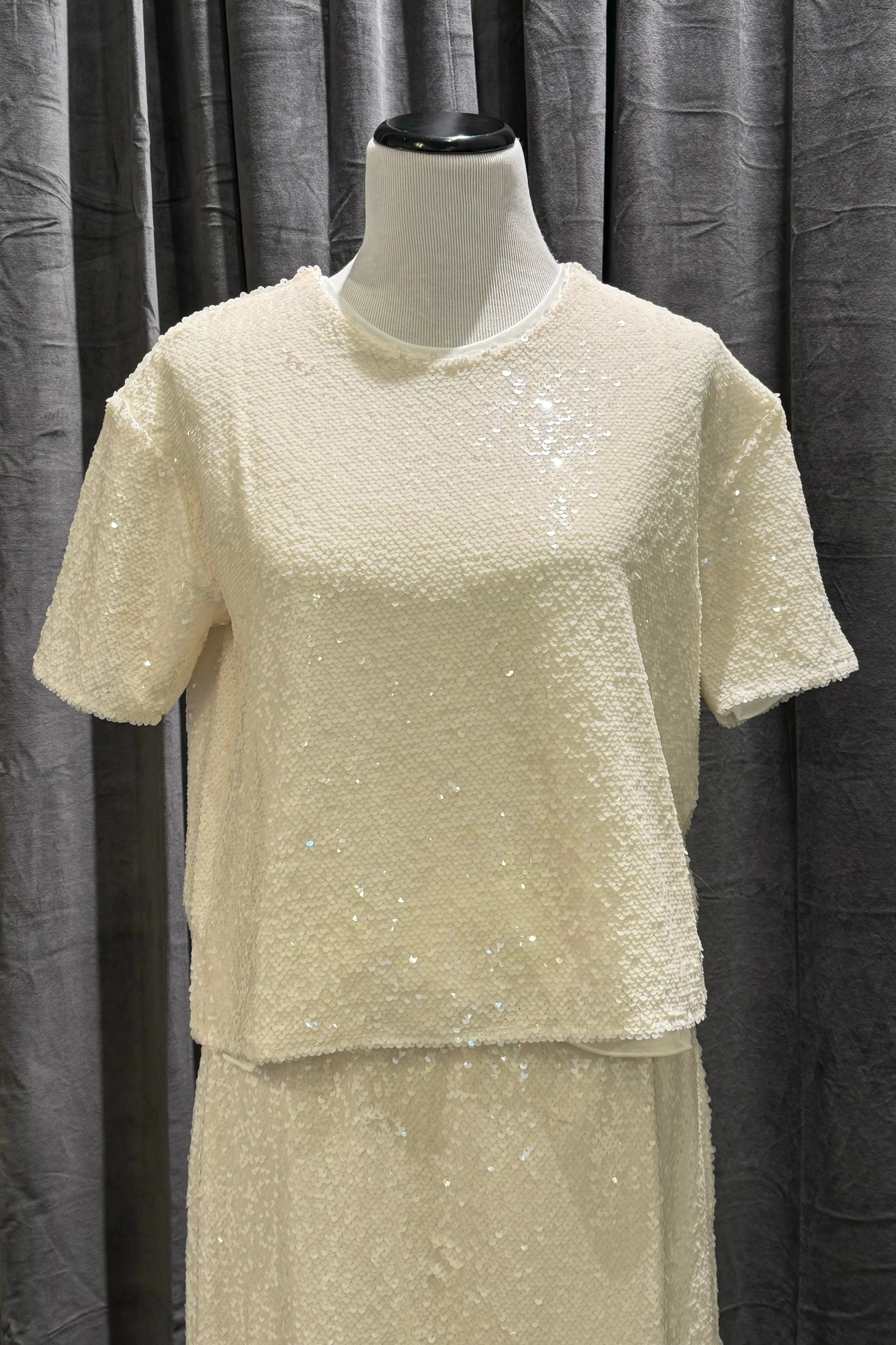 Pearl Shimmer Sequin Boy Shirt