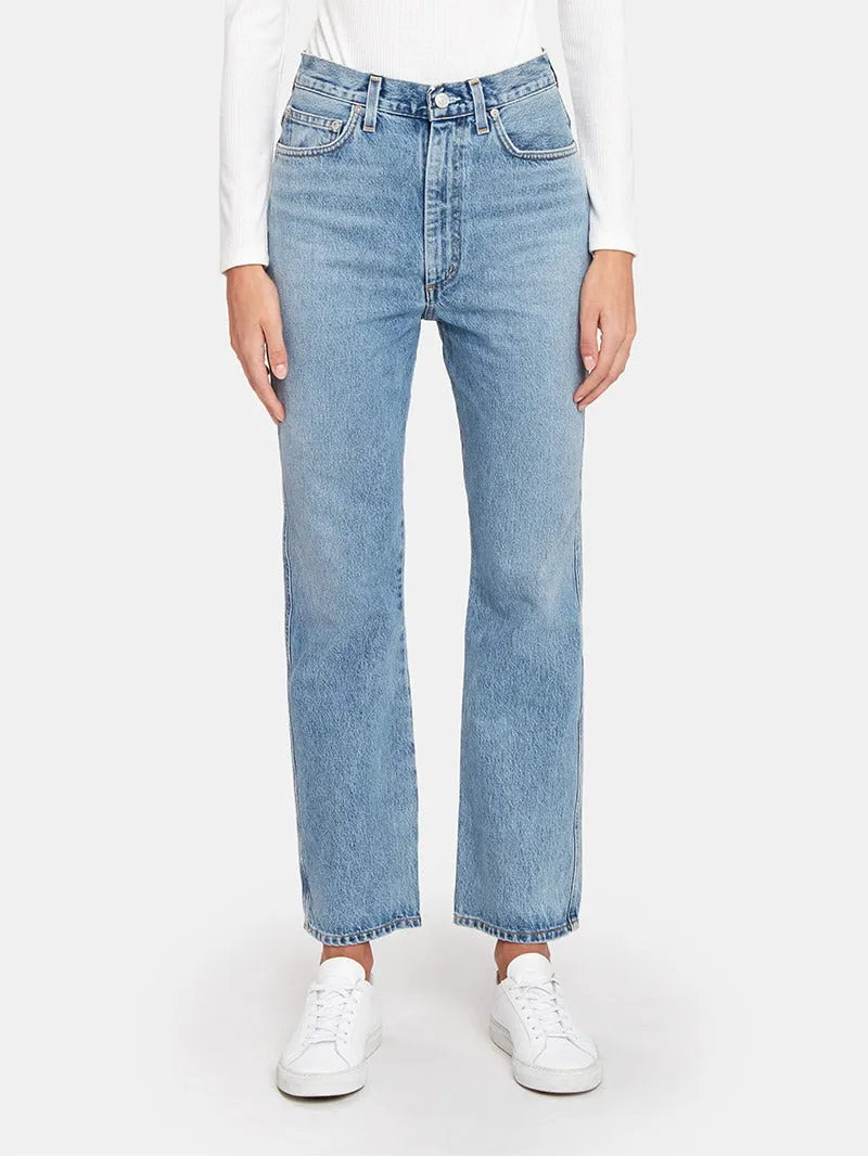 Pinch Waist High Rise Kick Flare Jeans