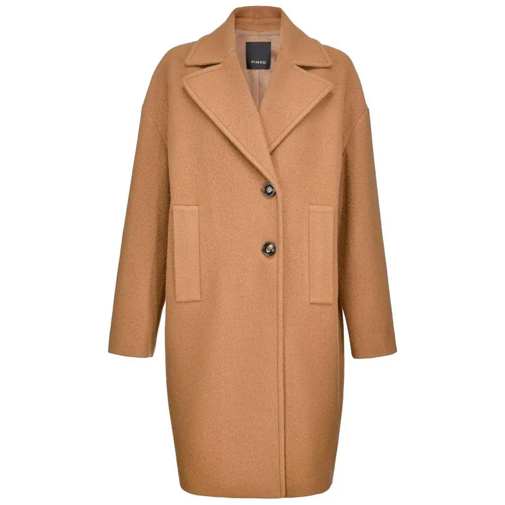 PINKO Brown Wool Jackets & Coat