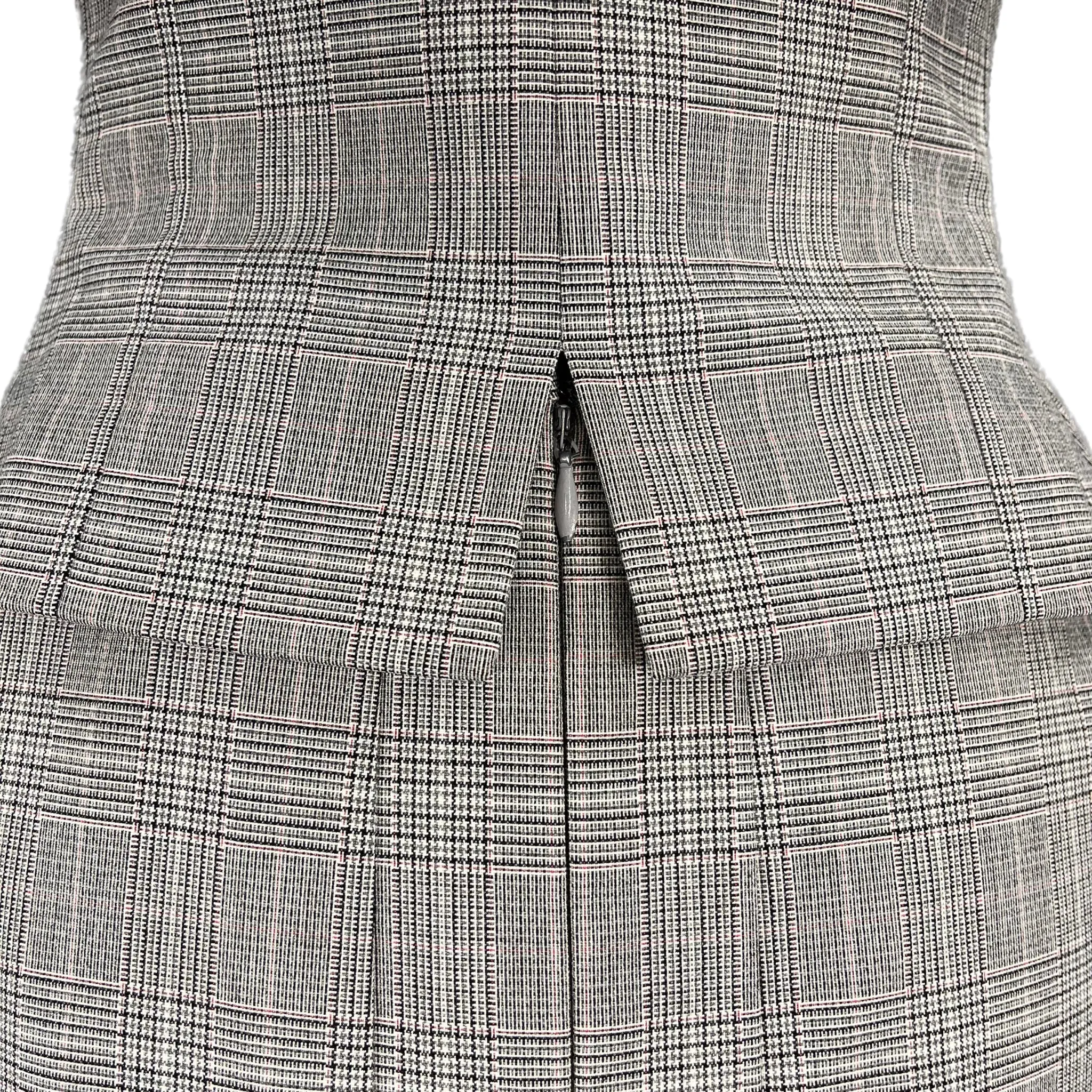 Plaid Skirt Suit Set (S)