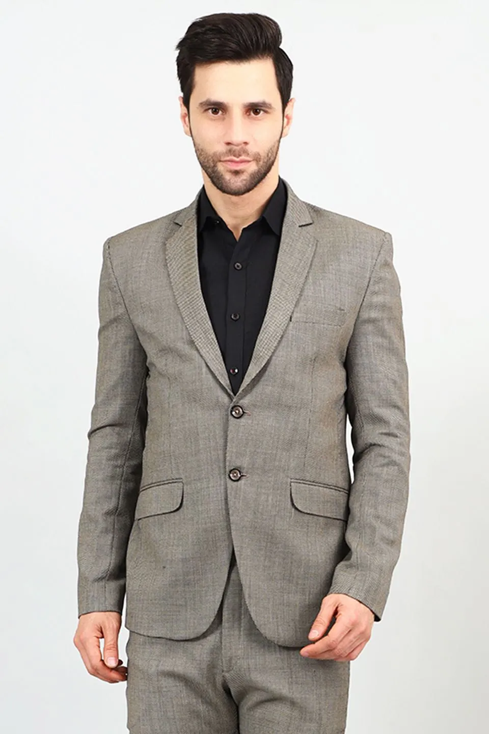 Poly Viscose Grey Blazer