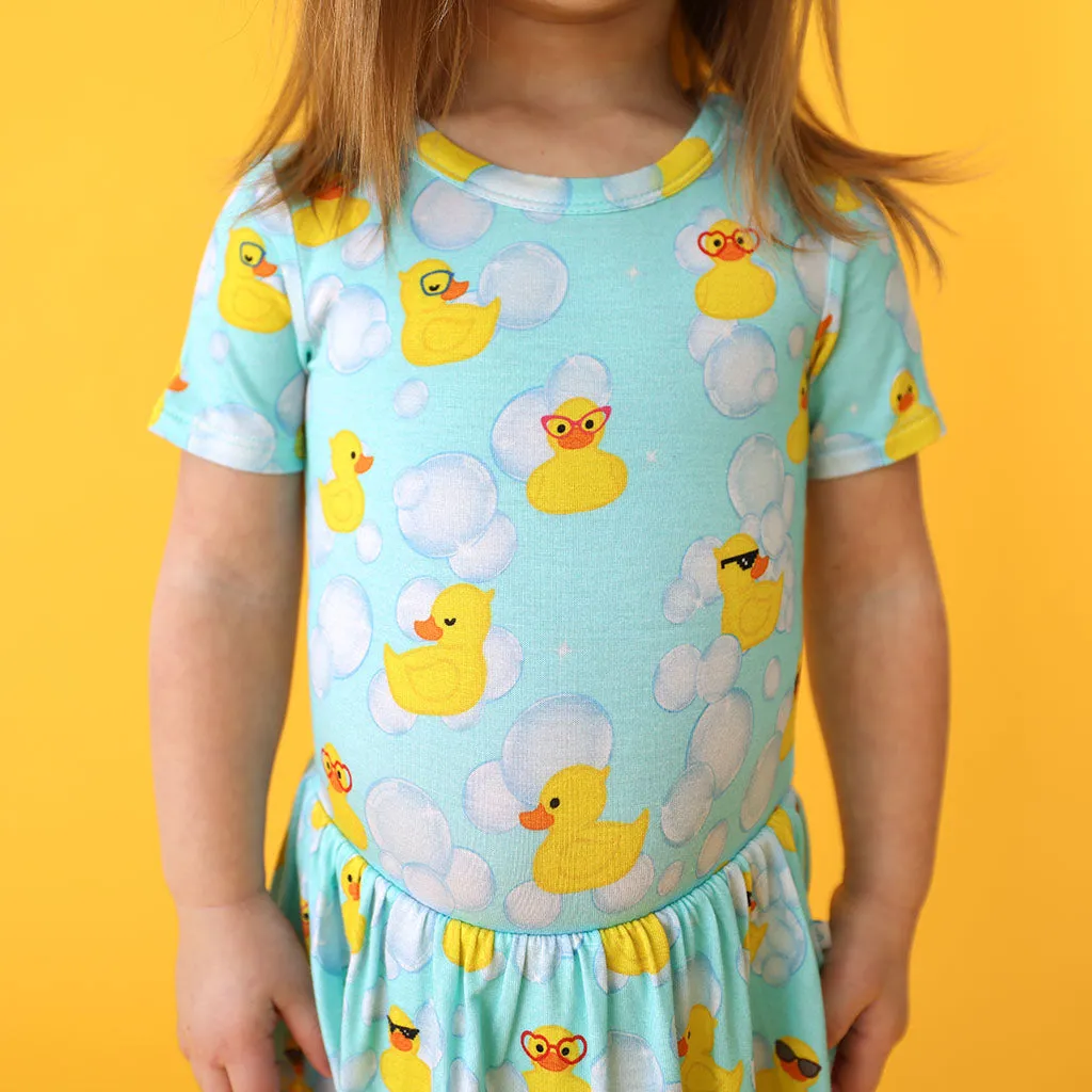 Posh Peanut Ducky Twirl Skirt Bodysuit