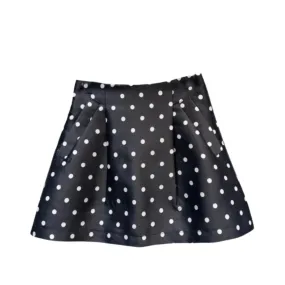 Pre Order:  Polka Dot A-Line Hip Wrap Skirt