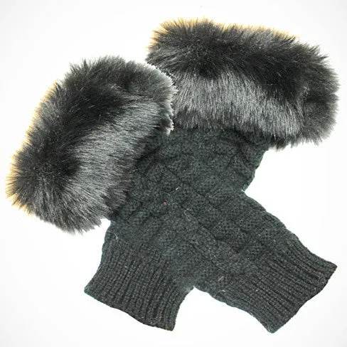 Pretty Warmers - Faux Fur Gloves for Winter by VistaShops