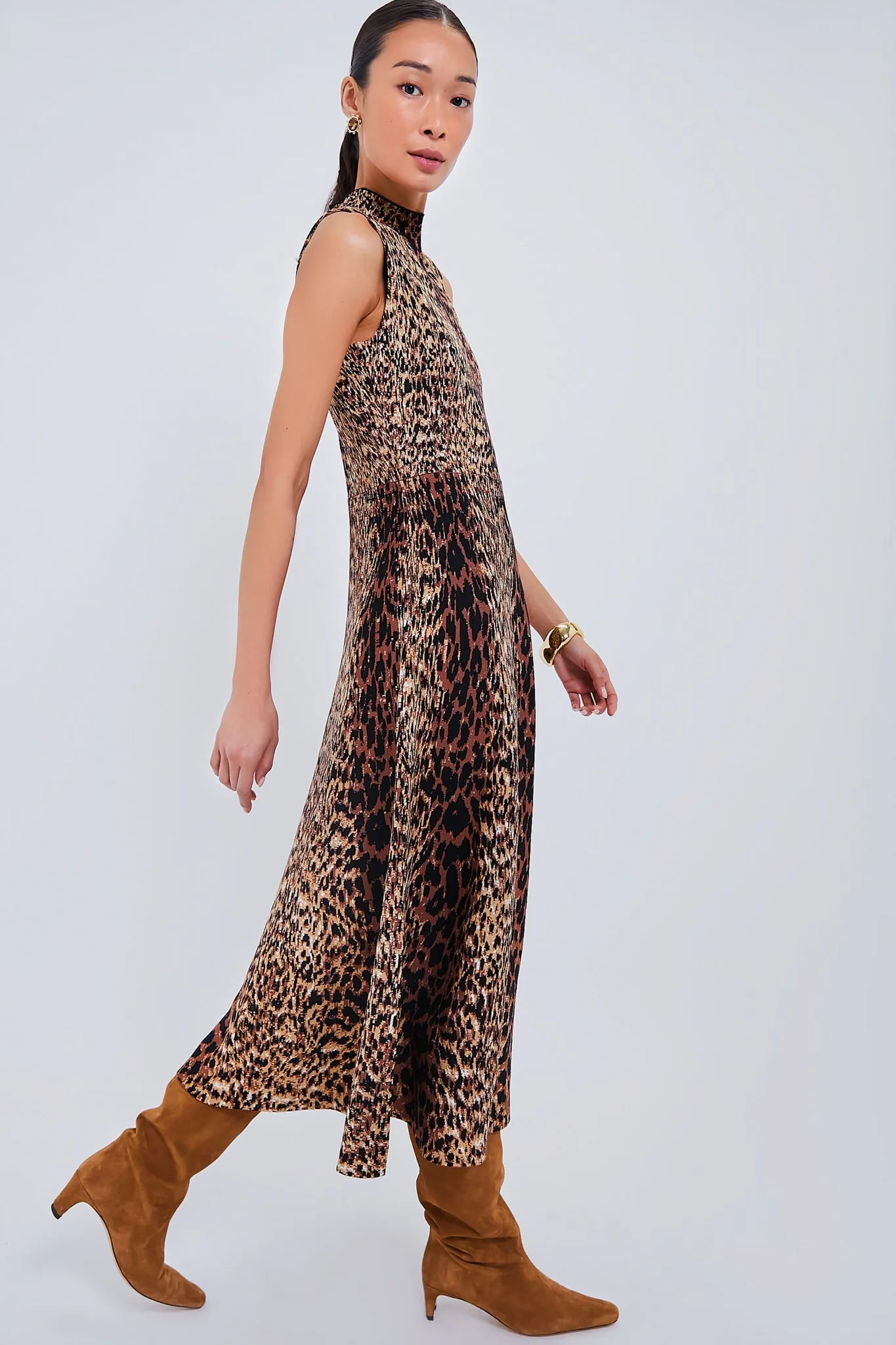 Print Cheetah Brice Maxi Dress