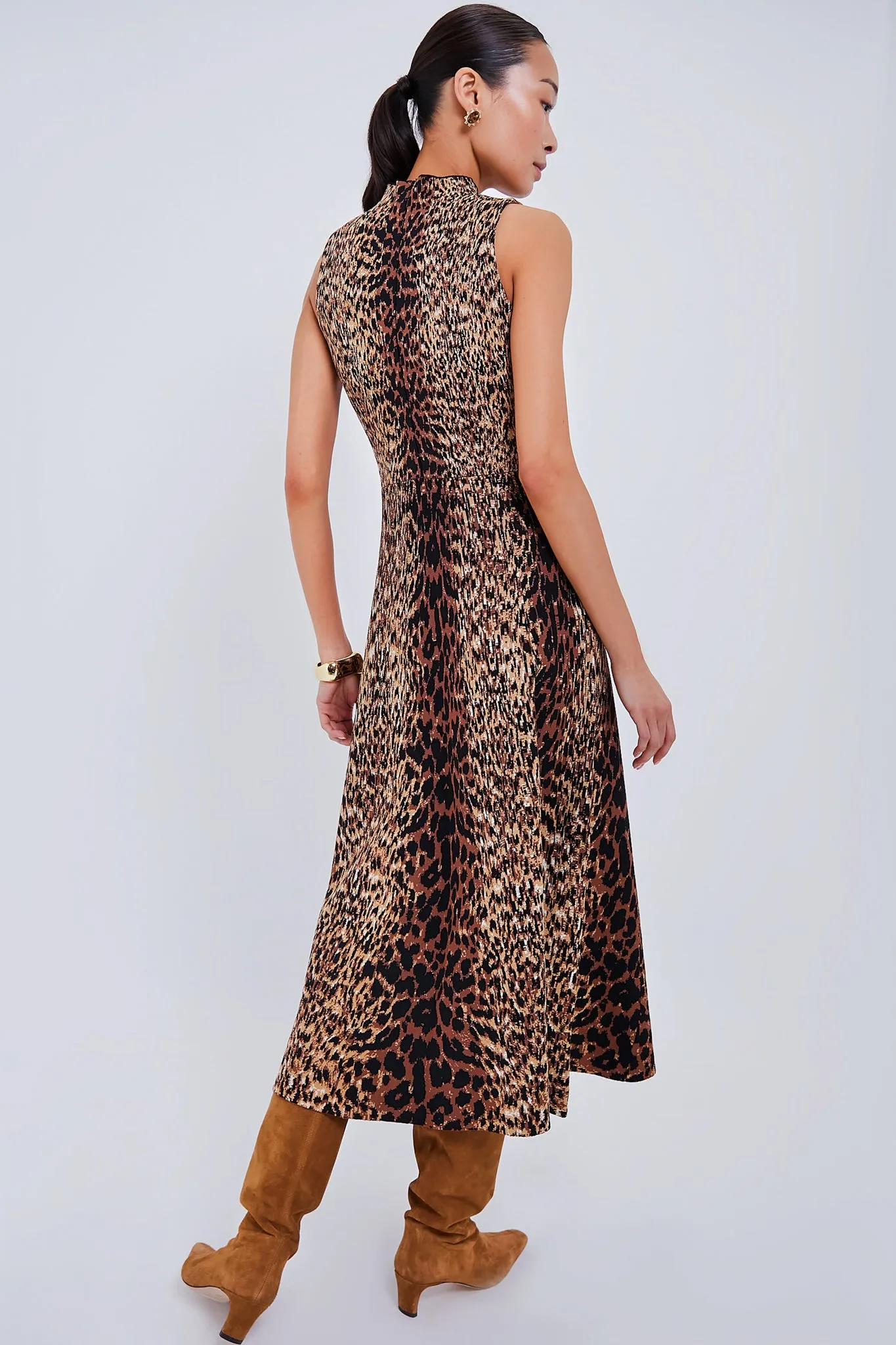 Print Cheetah Brice Maxi Dress