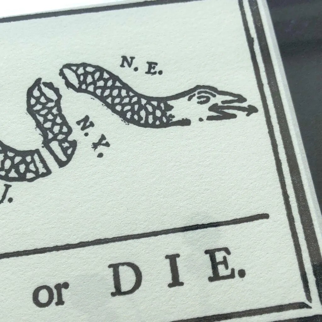 "Join or Die" Framed print