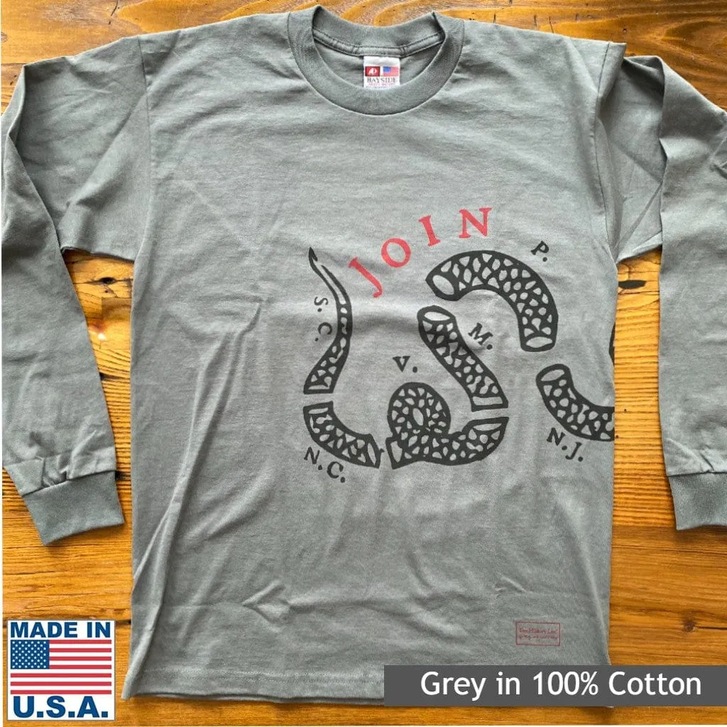 "Join or Die" Made in America Long-sleeved shirt