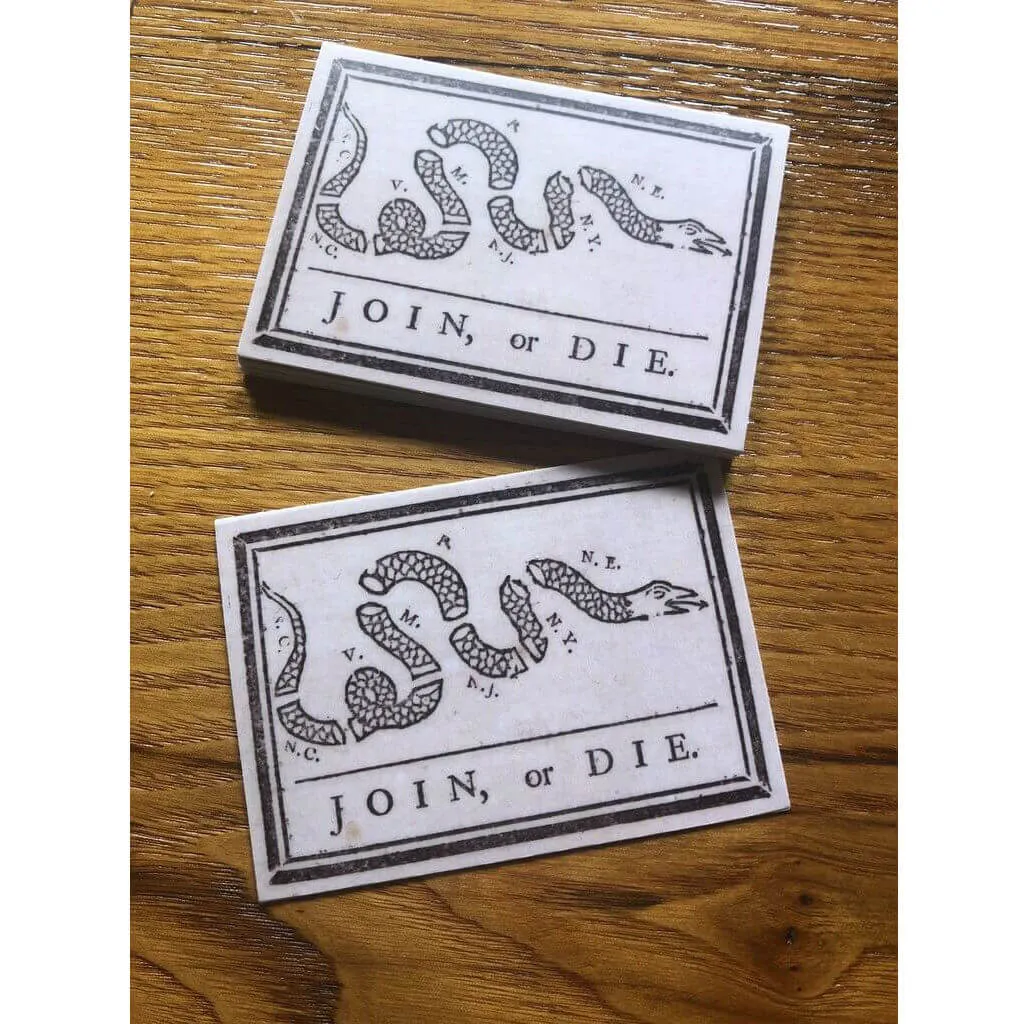 "Join or Die" Sticker