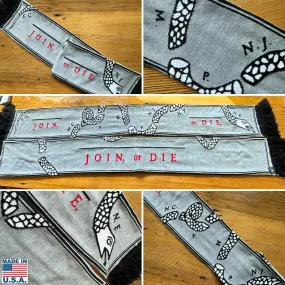 "Join or Die" woven scarf — Made in America