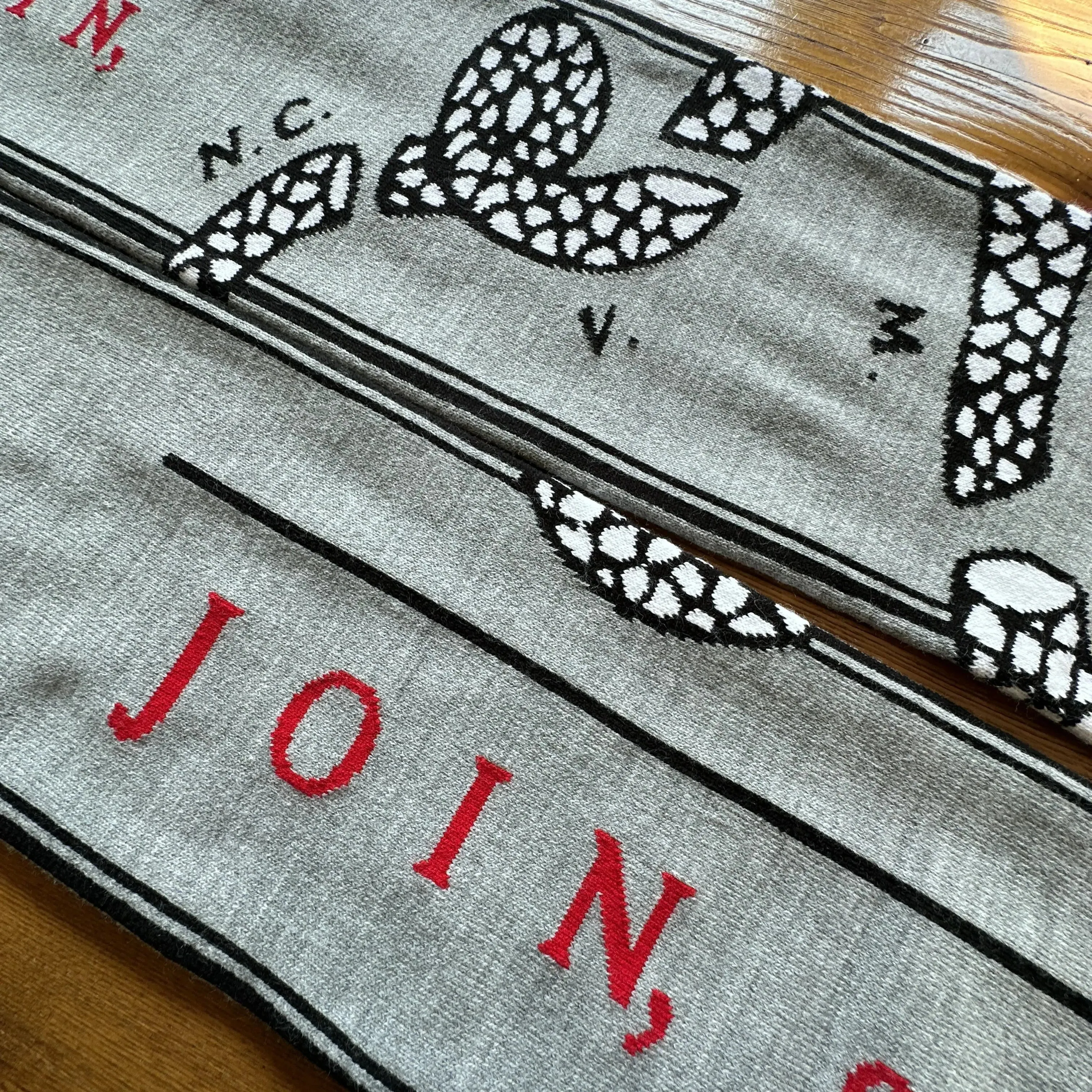 "Join or Die" woven scarf — Made in America