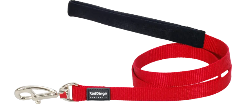 Red Dingo Leash Red Small 15mm 6ft