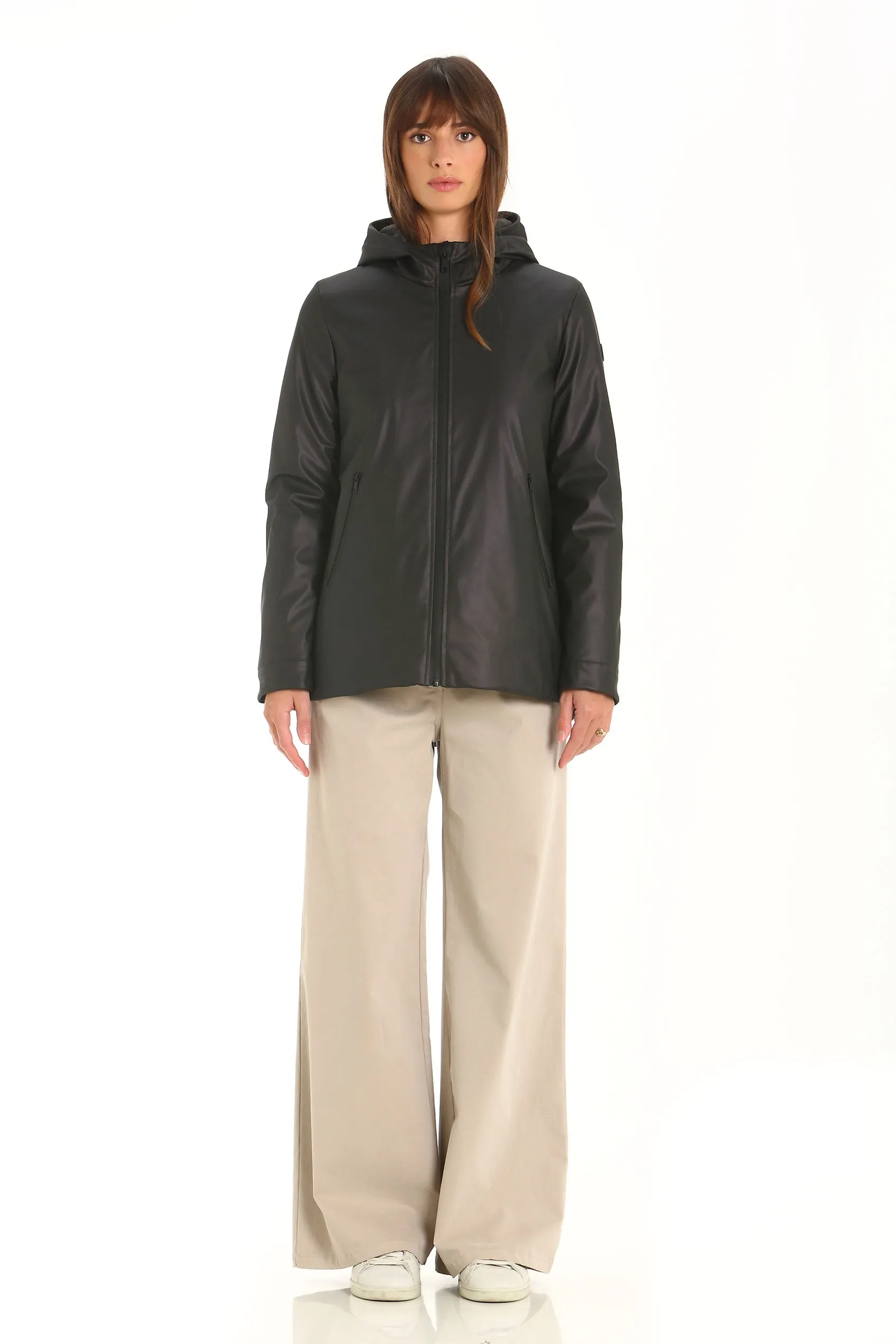 RENIA - Short Sherpa Rain Jacket