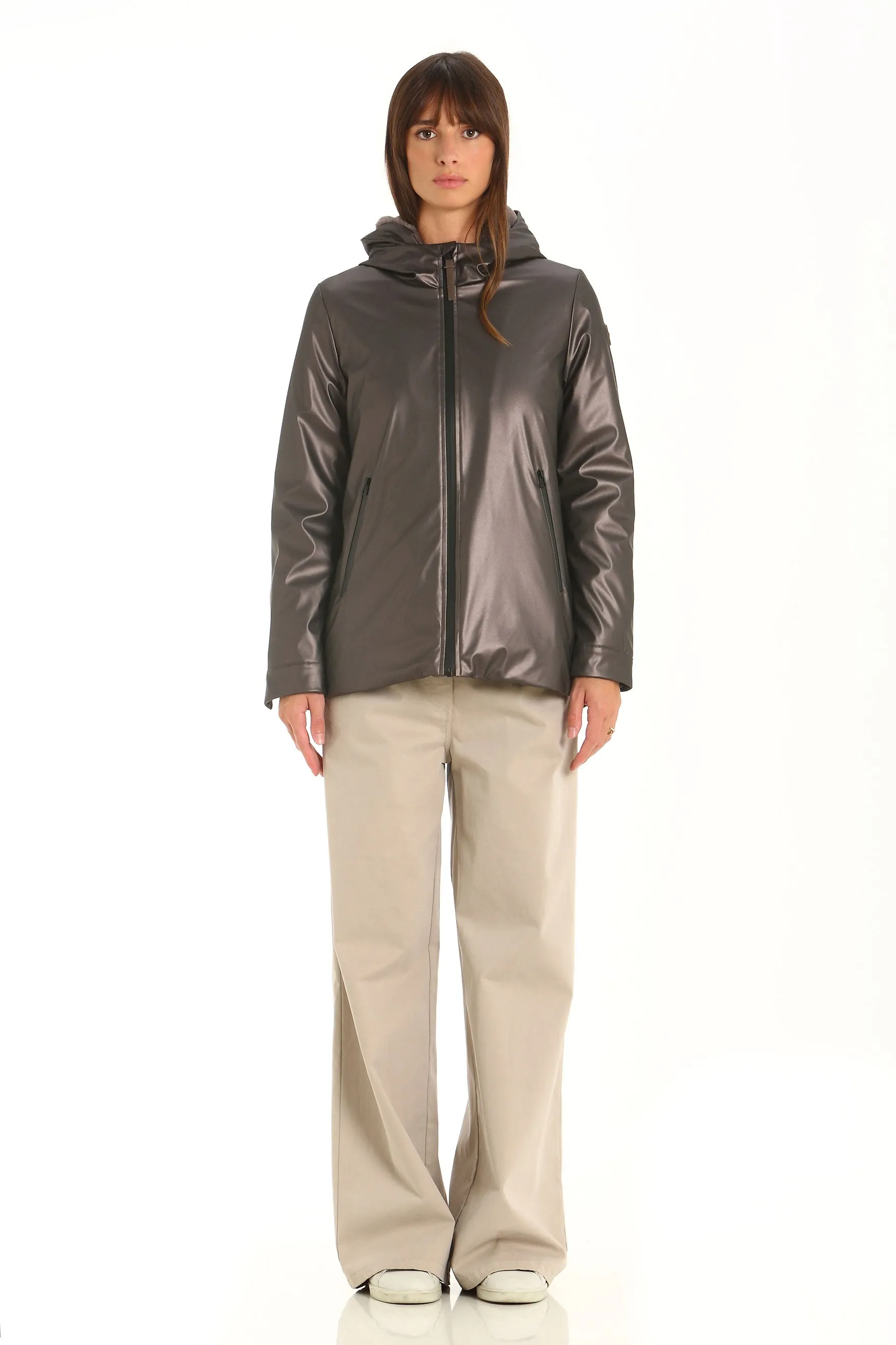 RENIA - Short Sherpa Rain Jacket