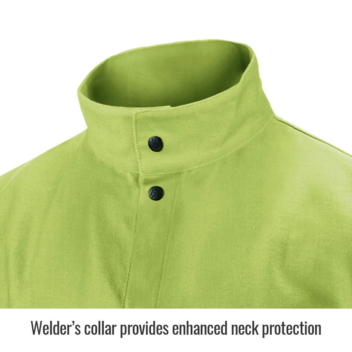 Revco FL9-30C 30", 9 oz. Safety Lime TruGuard™ 200 FR Cotton Welding Jacket (1 Jacket)