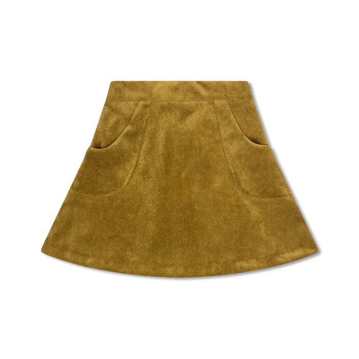 Rosemary Green Cord Skirt