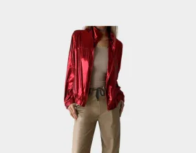 Rouge Metallic Jacket - The St. Tropez