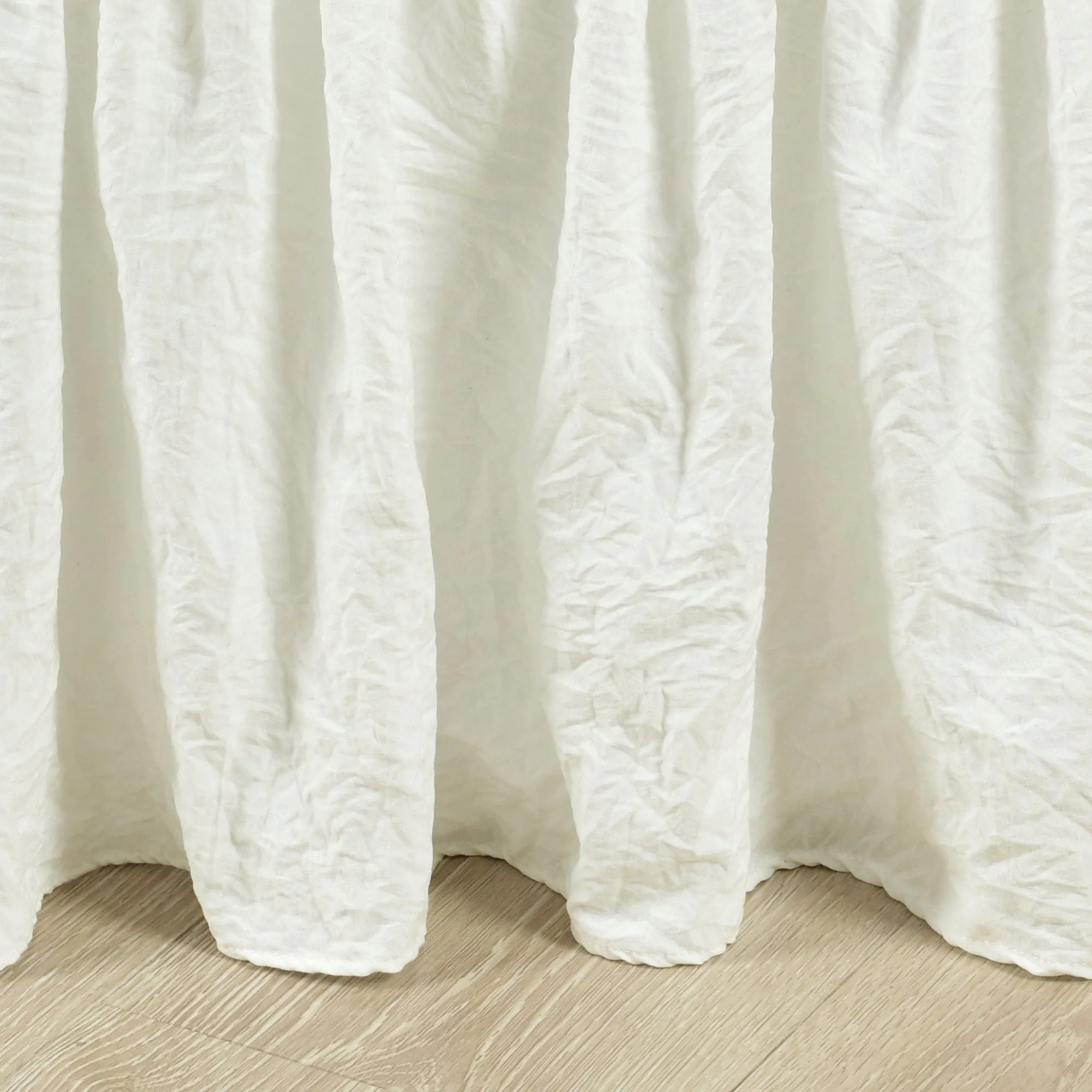 Ruched Ruffle Elastic Easy Wrap Around Bed Skirt