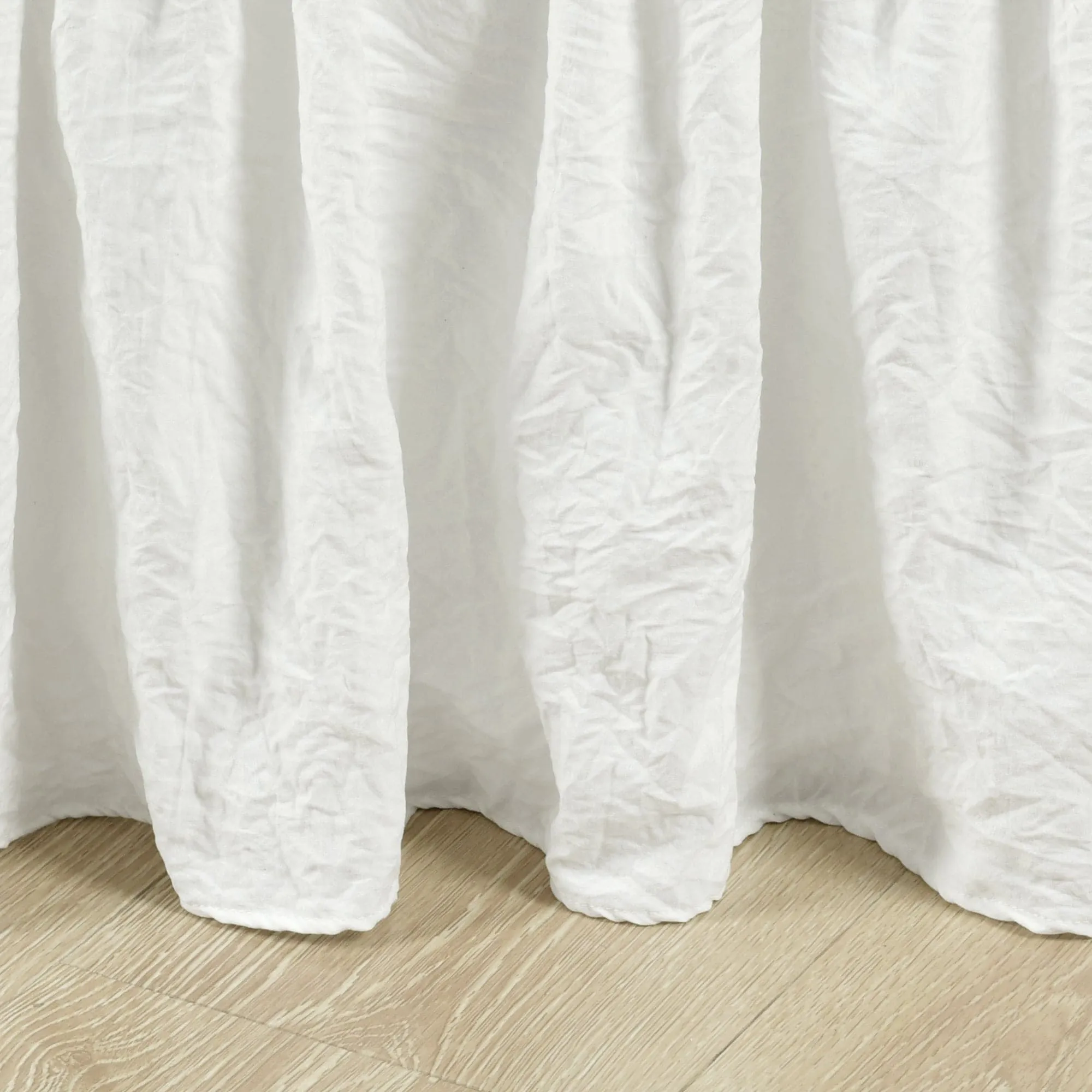 Ruched Ruffle Elastic Easy Wrap Around Bed Skirt