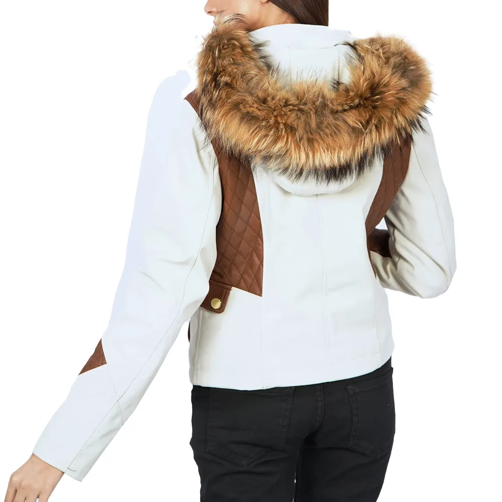 Ruxi Elia Faux Fur Hooded Down Jacket