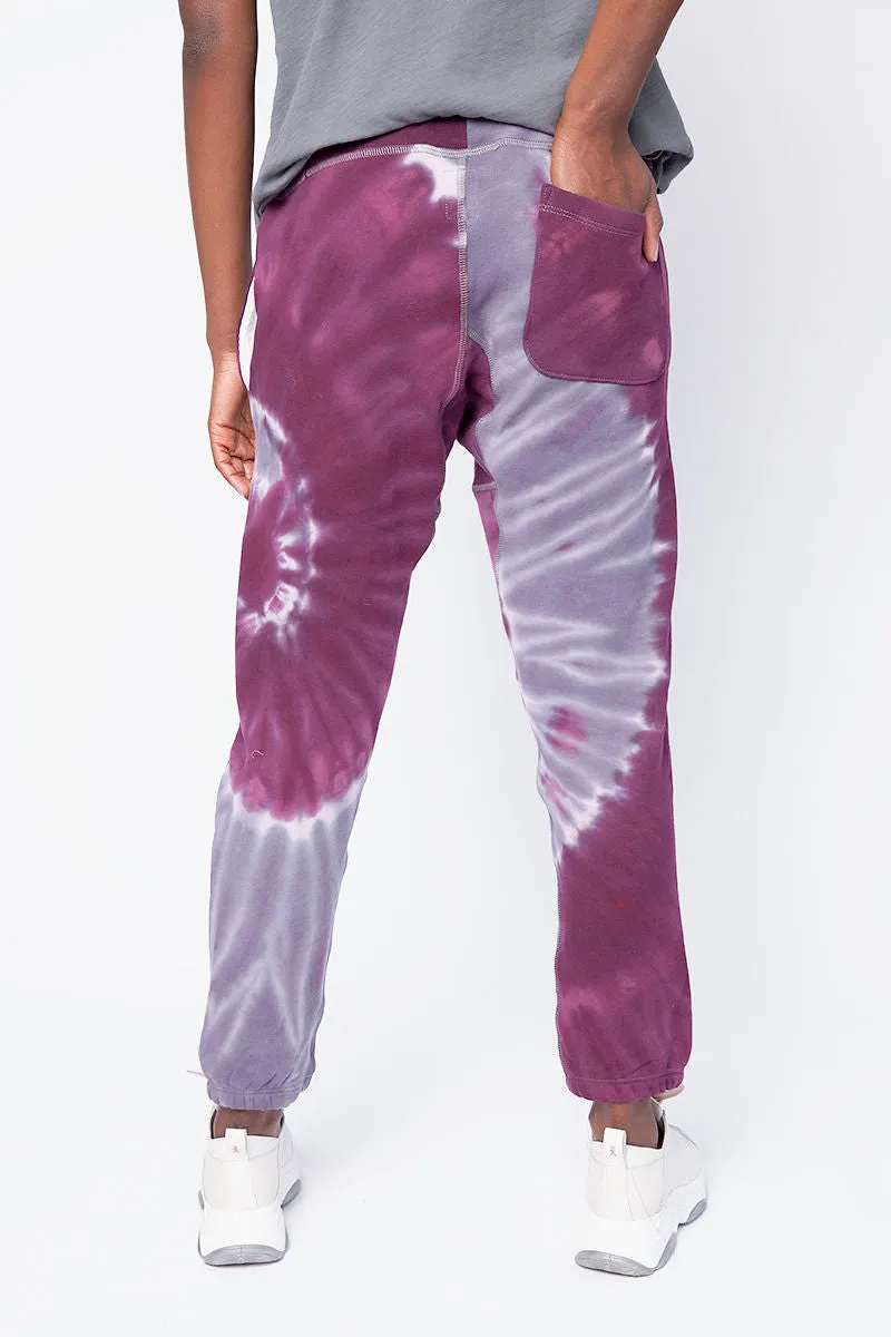 Sayde Sweatpants in Magenta Dye