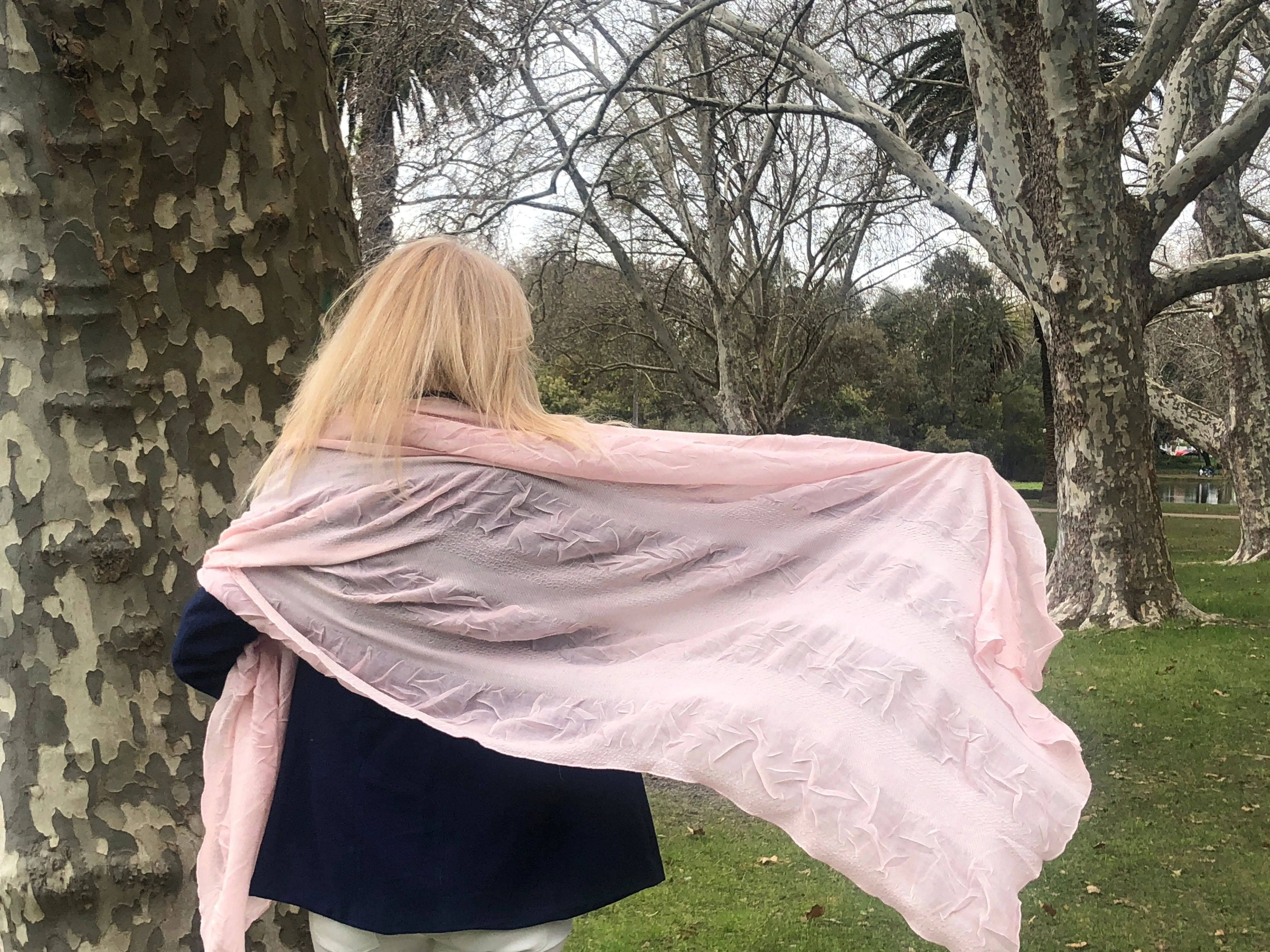 🧚🏻‍♀️Scarf Shawl Nude Pink Textured Wrap